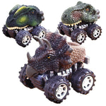 3 pezzi regalo per bambini modello di auto giocattolo di dinosauro tirare indietro mini macchinina