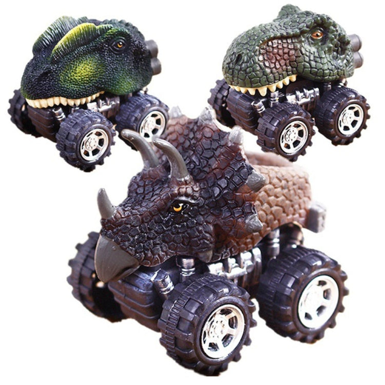 3 pezzi regalo per bambini modello di auto giocattolo di dinosauro tirare indietro mini macchinina