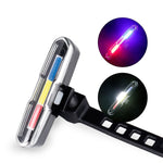 Luce per bicicletta USB Ricarica LED Spia luminosa per guida notturna COB Fanale posteriore, specifica:, 7505C Red White Blue Light, 7505A Single Red Light, 7505B Red White Light, 7505 Red Blue Light