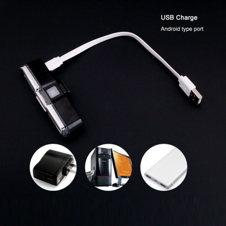 Luce per bicicletta USB Ricarica LED Spia luminosa per guida notturna COB Fanale posteriore, specifica:, 7505C Red White Blue Light, 7505A Single Red Light, 7505B Red White Light, 7505 Red Blue Light
