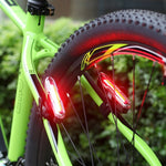 Luce per bicicletta USB Ricarica LED Spia luminosa per guida notturna COB Fanale posteriore, specifica:, 7505C Red White Blue Light, 7505A Single Red Light, 7505B Red White Light, 7505 Red Blue Light