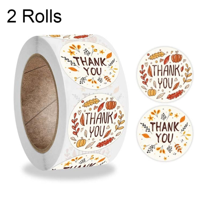 10 rotoli K-54 Etichetta adesiva con decorazione floreale regalo grazie, 2.5cm, 3.8cm