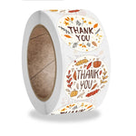 10 rotoli K-54 Etichetta adesiva con decorazione floreale regalo grazie, 2.5cm, 3.8cm