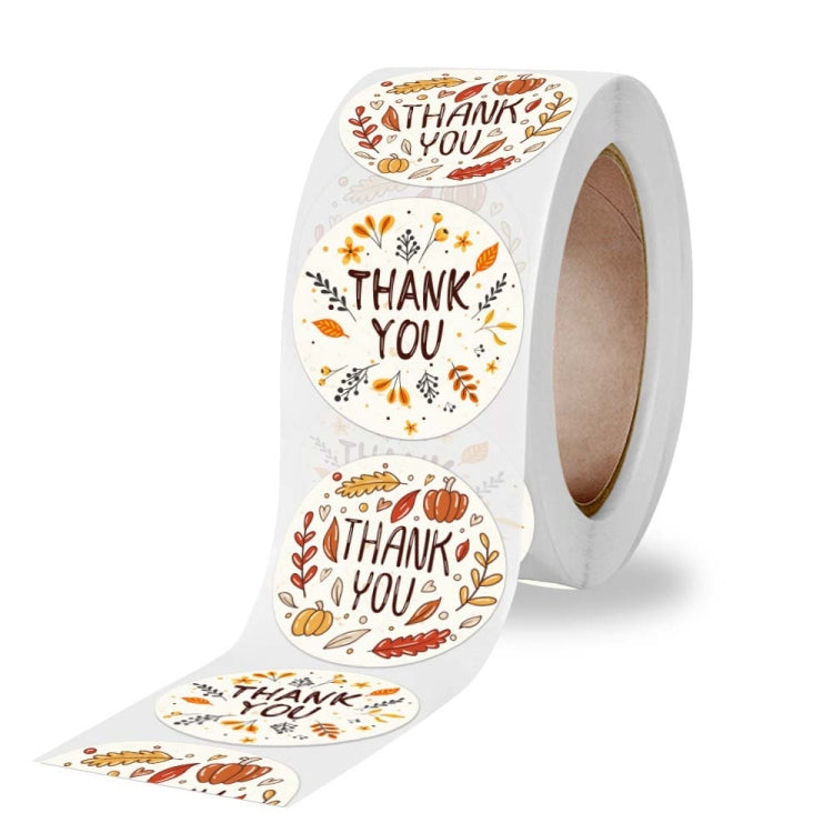 10 rotoli K-54 Etichetta adesiva con decorazione floreale regalo grazie, 2.5cm, 3.8cm