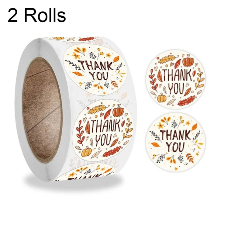 10 rotoli K-54 Etichetta adesiva con decorazione floreale regalo grazie, 2.5cm, 3.8cm