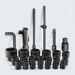 26 pezzi / set chiave a bussola esagonale per riparazione automatica con presa per impieghi gravosi, 26 In 1 Wrench