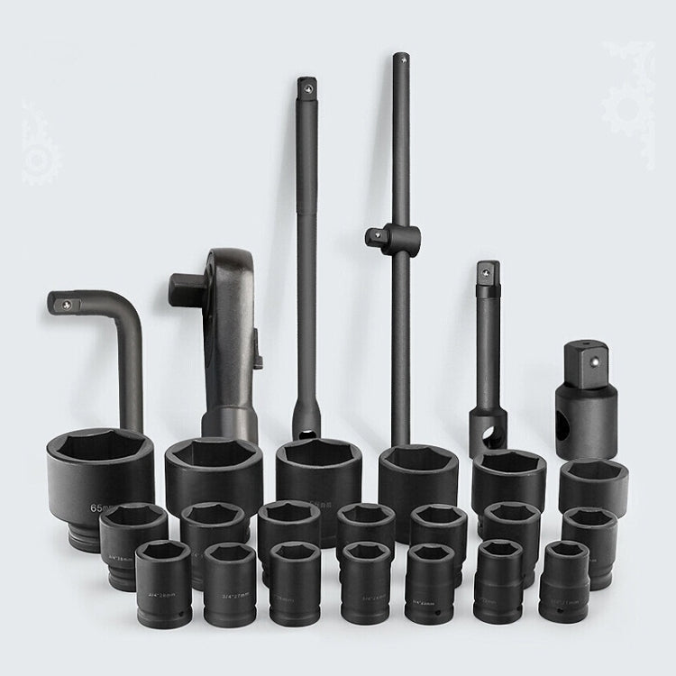26 pezzi / set chiave a bussola esagonale per riparazione automatica con presa per impieghi gravosi, 26 In 1 Wrench