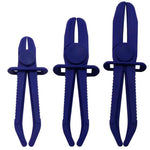 3 pezzi/set set di strumenti per fascette stringitubo in nylon per auto pinza per fascette per linea acqua carburante freni, 3 PCS/Set Blue, Nylon Hose Clamp