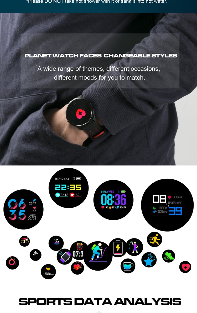 X7 Smart Watch IP68 Impermeabile Uomo Sportivo Smartwatch Android Orologio Bluetooth Supporto Frequenza cardiaca / Promemoria chiamate / Pedometro / Monitoraggio del sonno / Tracker