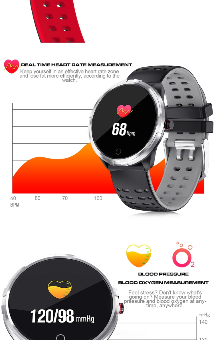 X7 Smart Watch IP68 Impermeabile Uomo Sportivo Smartwatch Android Orologio Bluetooth Supporto Frequenza cardiaca / Promemoria chiamate / Pedometro / Monitoraggio del sonno / Tracker