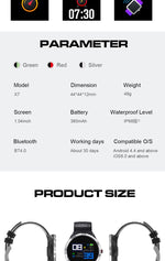 X7 Smart Watch IP68 Impermeabile Uomo Sportivo Smartwatch Android Orologio Bluetooth Supporto Frequenza cardiaca / Promemoria chiamate / Pedometro / Monitoraggio del sonno / Tracker