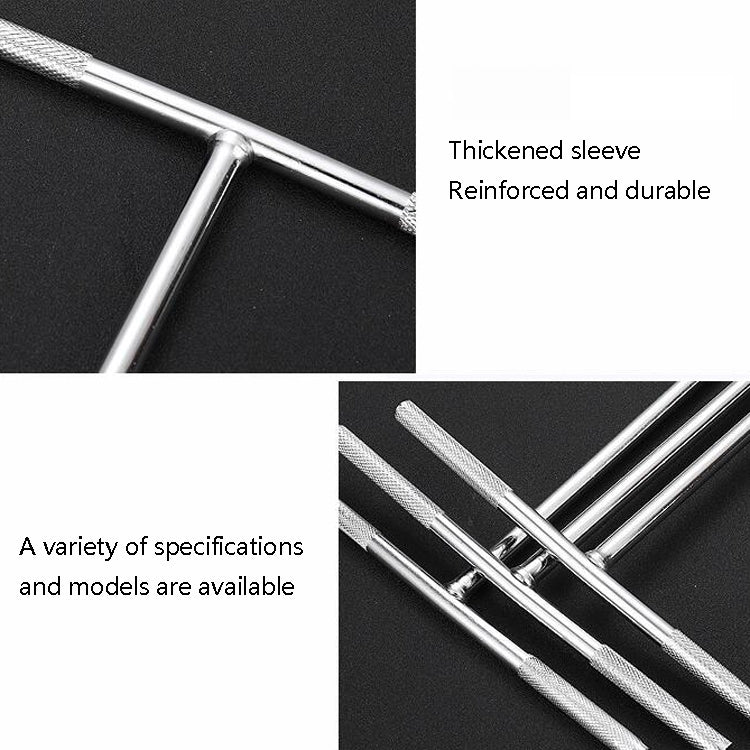 4 PCS T-Wrench Car Assembly Riparazione Manicotto Chiave Esagonale Allungamento Presa, 6mm, 7mm, 8mm, 9mm, 10mm, 11mm, 12mm, 13mm, 14mm, 15mm, 16mm, 17mm, 18mm, 19mm