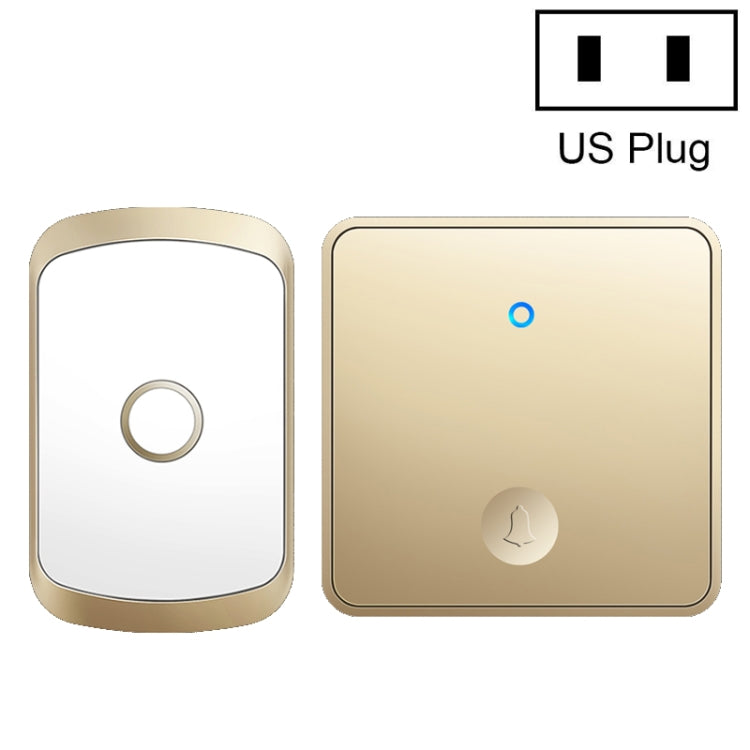 CACAZI FA50 1 Per 1 pulsante Campanello Wireless autogenerante, US Plug, EU Plug, UK Plug, AU Plug