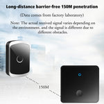 Campanello wireless CACAZI FA50 con pulsante autogenerante