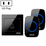 CACAZI H10 1 Per 2 Campanello musicale wireless domestico senza batteria, US Plug, EU Plug, UK Plug