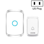 CACAZI A50 1 Per 1 campanello musicale wireless senza batteria, US Plug, EU Plug, UK Plug