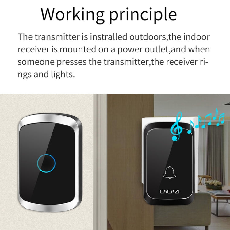 Campanello wireless CACAZI A50 senza batteria