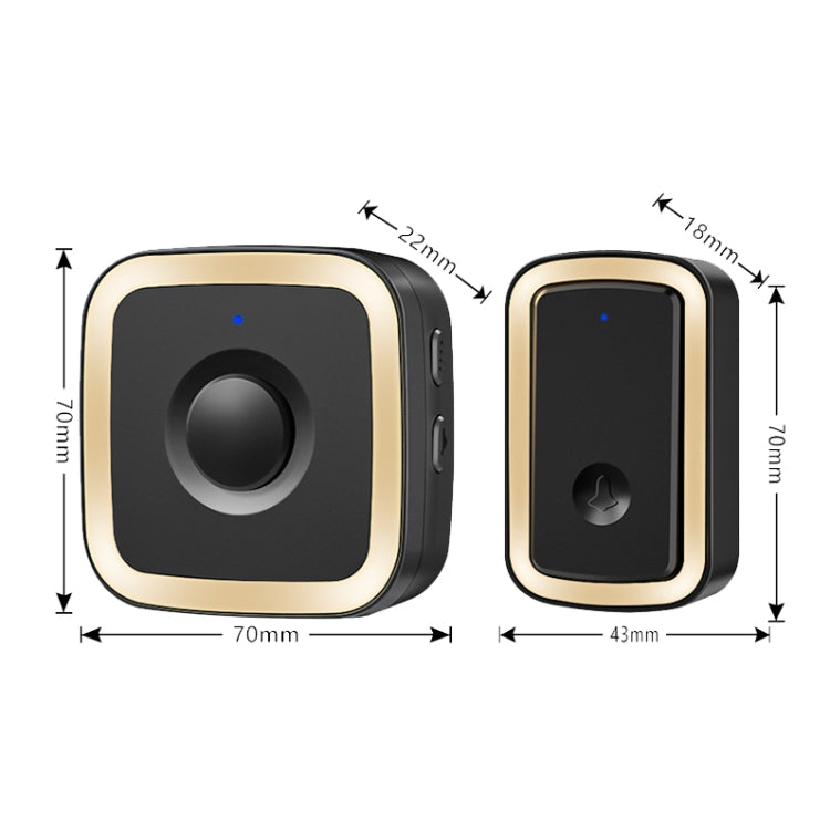 Campanello wireless CACAZI A58 senza batteria