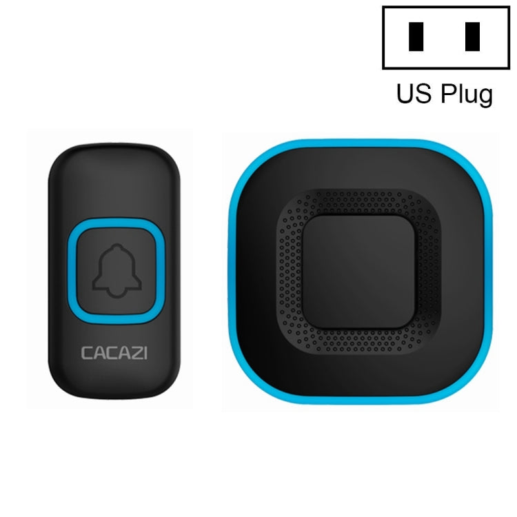 CACAZI V028F Campanello musicale wireless senza batteria, US Plug, EU Plug, UK Plug
