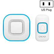 CACAZI V028F Campanello musicale wireless senza batteria, US Plug, EU Plug, UK Plug