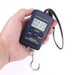 Mini bilancia da pesca digitale da 10 g, pesatura da viaggio, bilancia elettronica da appendere, bilancia da cucina, capacità: 40 kg, 40kg without Backlight, 40kg with Backlight