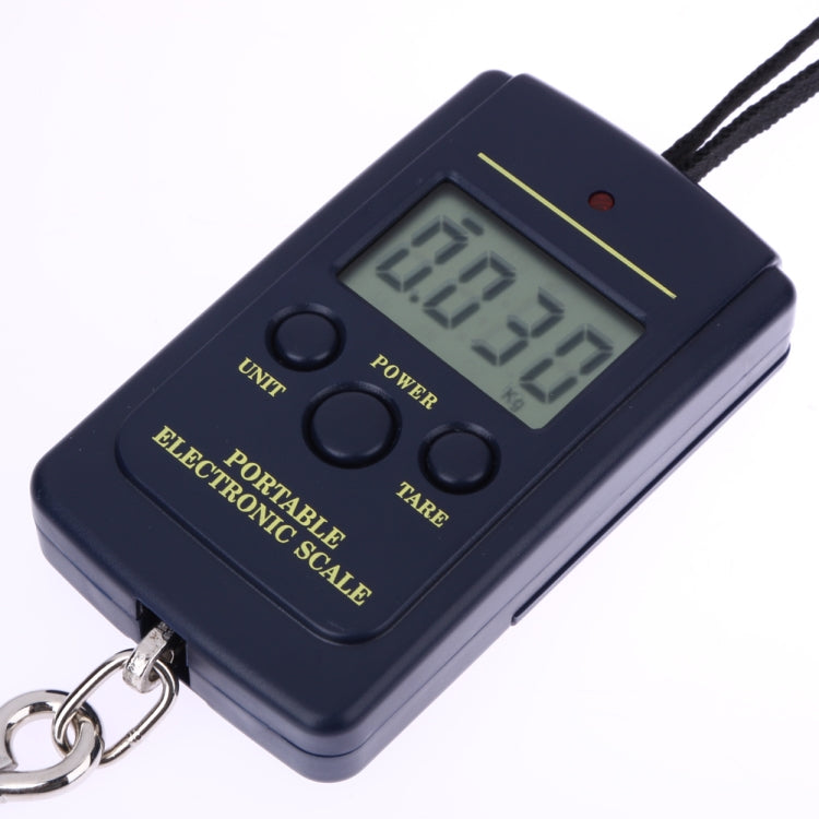 Mini bilancia da pesca digitale da 10 g, pesatura da viaggio, bilancia elettronica da appendere, bilancia da cucina, capacità: 40 kg, 40kg without Backlight, 40kg with Backlight