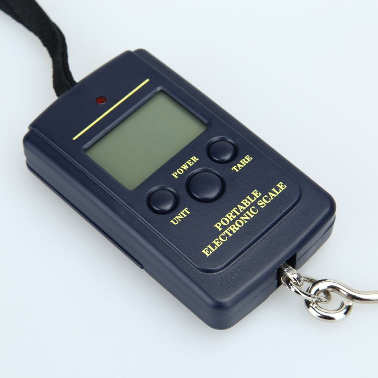 Mini bilancia da pesca digitale da 10 g, pesatura da viaggio, bilancia elettronica da appendere, bilancia da cucina, capacità: 40 kg, 40kg without Backlight, 40kg with Backlight
