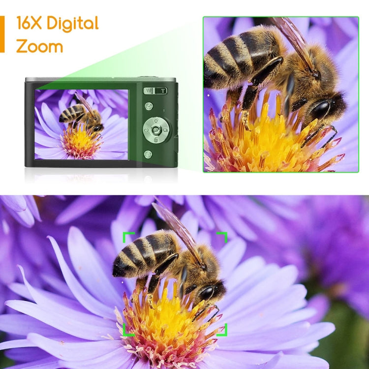 Fotocamera digitale mini 4K 16X zoom 2,8 pollici