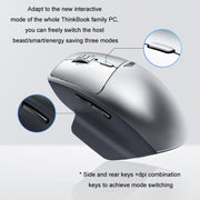Mouse dal design interattivo dual mode wireless Bluetooth Lenovo ThinkBook, Dual Mode Mice