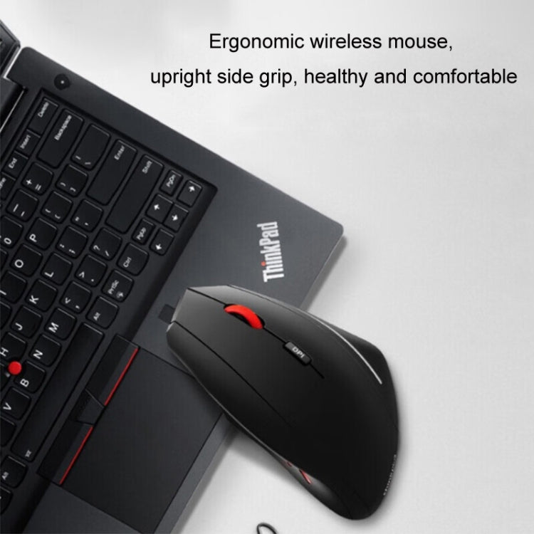 Mouse wireless Lenovo Thinkbook Mouse dal design ergonomico con impugnatura laterale, Side Grip Mice