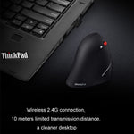 Mouse wireless Lenovo Thinkbook Mouse dal design ergonomico con impugnatura laterale, Side Grip Mice