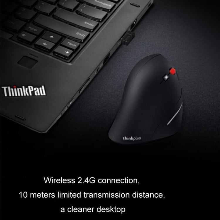 Mouse wireless Lenovo Thinkbook Mouse dal design ergonomico con impugnatura laterale, Side Grip Mice