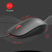 Mouse per laptop ergonomico leggero Lenovo Thinkplus M80 Office, Wired, Wireless