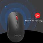 Mouse per laptop ergonomico leggero Lenovo Thinkplus M80 Office, Wired, Wireless