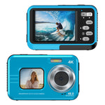 Fotocamera digitale sportiva HD 48MP impermeabile 3,5m