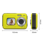 Fotocamera digitale sportiva HD 48MP impermeabile 3,5m