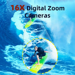 Fotocamera digitale sportiva HD 48MP impermeabile 3,5m