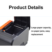 Stampante termica per ricevute di cassiere del supermercato Xprinter XP-T58L da 58 mm, USB Port, Parallel Port