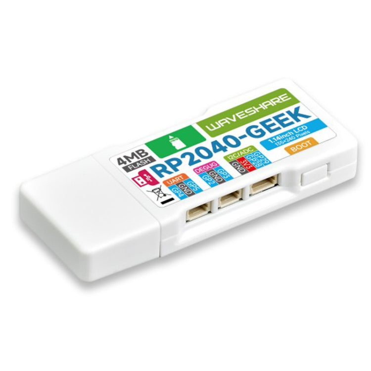 Scheda di sviluppo Waveshare 25394 RP2040-GEEK, basata sul microcontrollore RP2040, con LCD a colori 65K da 1,14 pollici