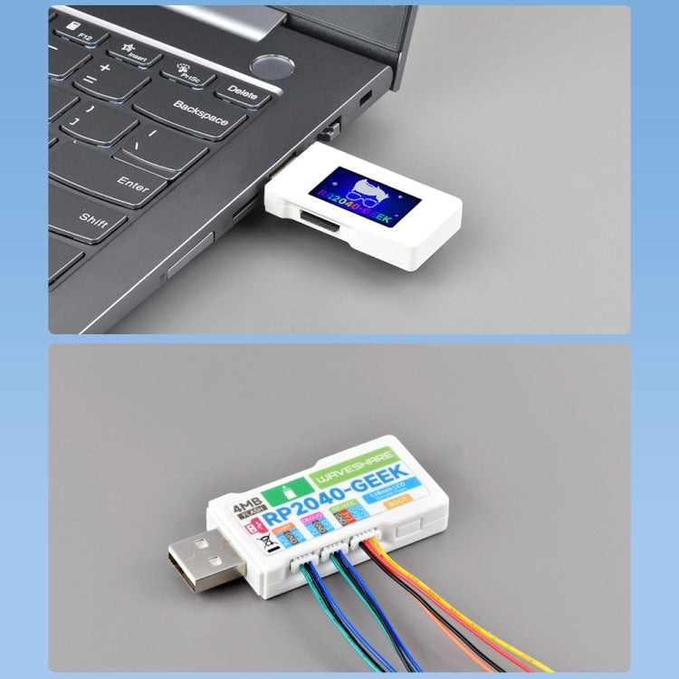 Scheda sviluppo Waveshare RP2040-GEEK con LCD 1,14 pollici