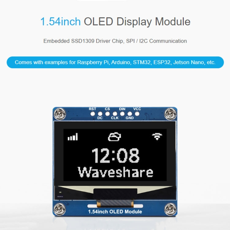 Modulo display OLED 1,54" 128x64 pixel SPI/I2C
