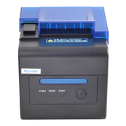 Stampante termica per ricevute di cassiere di negozio con allarme sonoro e luminoso Xprinter XP-C300H da 80 mm, USB+COM+LAN