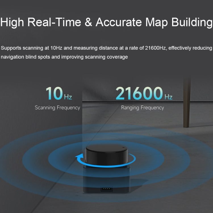 Sensore Lidar laser DTOF Waveshare STL27L 360° UART