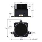 Sensore Lidar laser DTOF Waveshare STL27L 360° UART