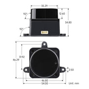 Sensore Lidar laser DTOF Waveshare 24782 STL27L, Lidar omnidirezionale a 360 gradi, bus UART, 24782