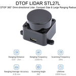 Sensore Lidar laser DTOF Waveshare STL27L 360° UART