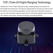 Sensore Lidar laser DTOF Waveshare 24782 STL27L, Lidar omnidirezionale a 360 gradi, bus UART, 24782