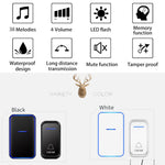 CACAZI Home Smart Campanello digitale senza fili Campanello elettronico remoto Cercapersone per anziani, US Plug, EU Plug, AU Plug, UK Plug