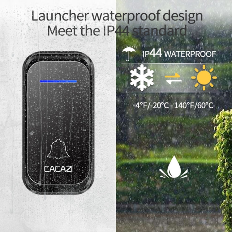 CACAZI Home Smart Campanello digitale senza fili Campanello elettronico remoto Cercapersone per anziani, US Plug, EU Plug, AU Plug, UK Plug