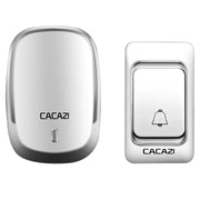 CACAZI Smart Waterproof Music Wireless Campanello Cercapersone multifunzionale, US Plug, EU Plug, UK Plug